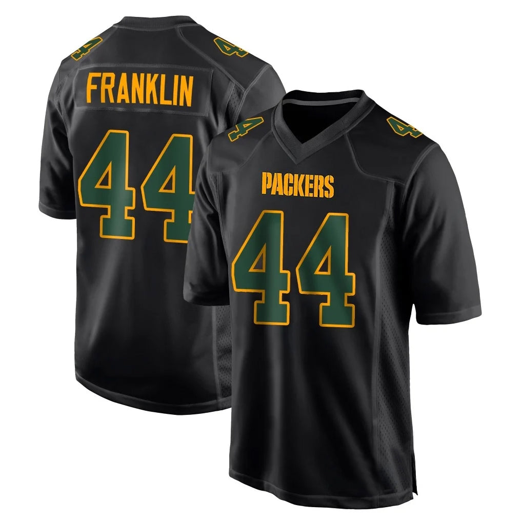 Johmsee GB.Packers #44 Zaire Franklin Player Black Fashion Home Game Stitched Jerseys