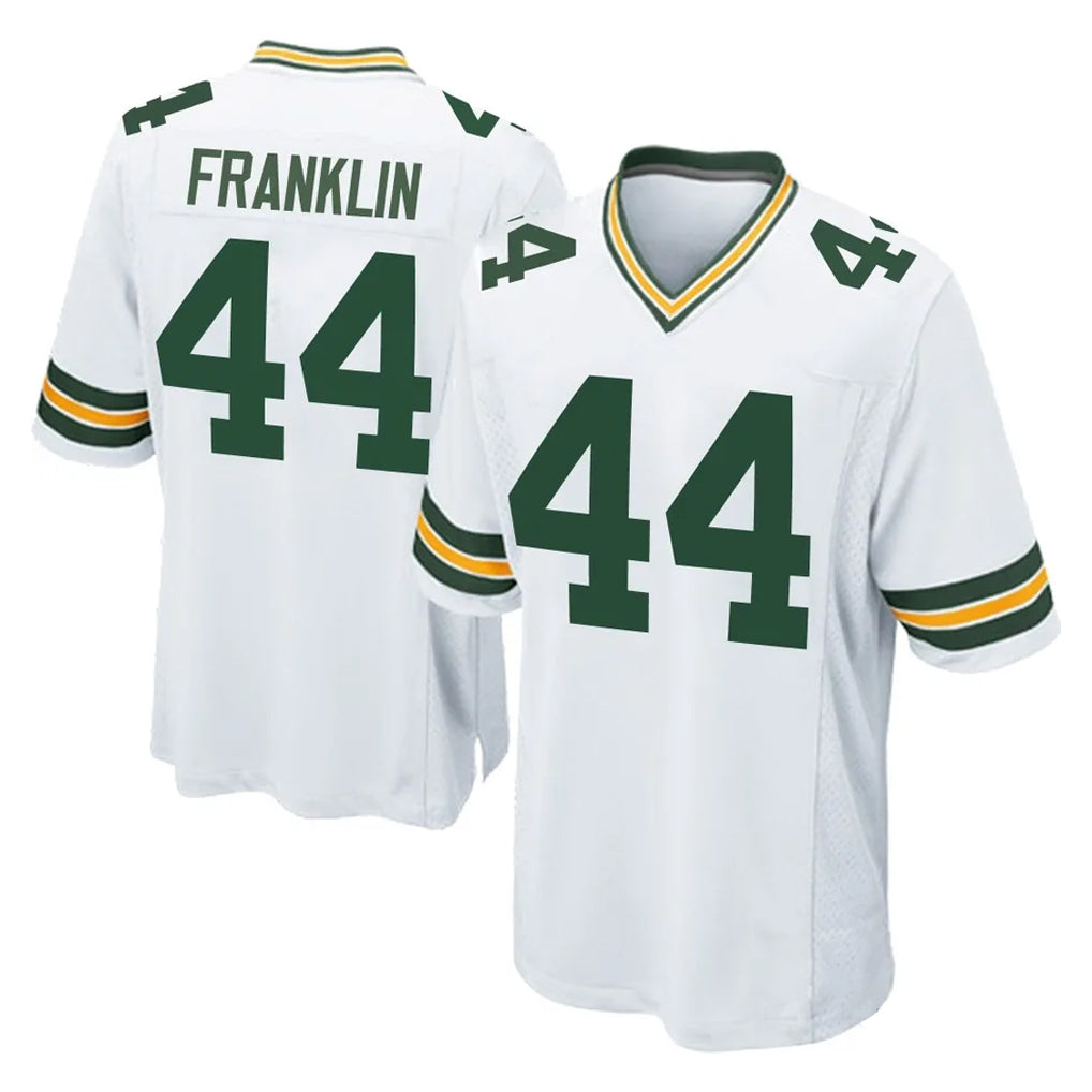 Johmsee GB.Packers #44 Zaire Franklin Player White Home Game Stitched Jerseys
