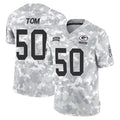 Johmsee GB.Packers #50 Zach Tom Player Arctic Camo Salute To Service Limited Stitched Jerseys