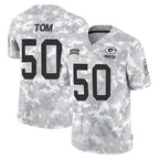 Johmsee GB.Packers #50 Zach Tom Player Arctic Camo Salute To Service Limited Stitched Jerseys