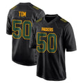 Johmsee GB.Packers #50 Zach Tom Player Black Fashion Home Game Stitched Jerseys