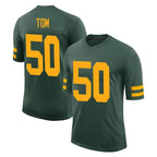 Johmsee GB.Packers #50 Zach Tom Player Green Alternate Vapor Home Game Stitched Jerseys