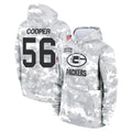 Johmsee GB.Packers #56 Edgerrin Cooper Player Arctic Camo Salute to Service Hoodies Limited Game Stitched Jerseys