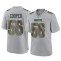 Johmsee GB.Packers #56 Edgerrin Cooper Player Gray Atmosphere Fashion Home Game Stitched Jerseys