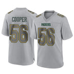 Johmsee GB.Packers #56 Edgerrin Cooper Player Gray Atmosphere Fashion Home Game Stitched Jerseys