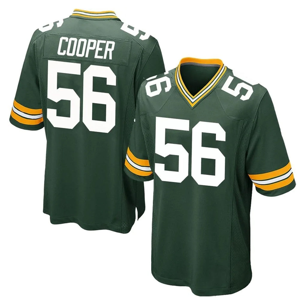 Johmsee GB.Packers #56 Edgerrin Cooper Player Green Home Game Stitched Jerseys