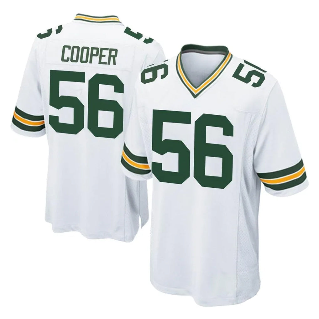 Johmsee GB.Packers #56 Edgerrin Cooper Player White Home Game Stitched Jerseys