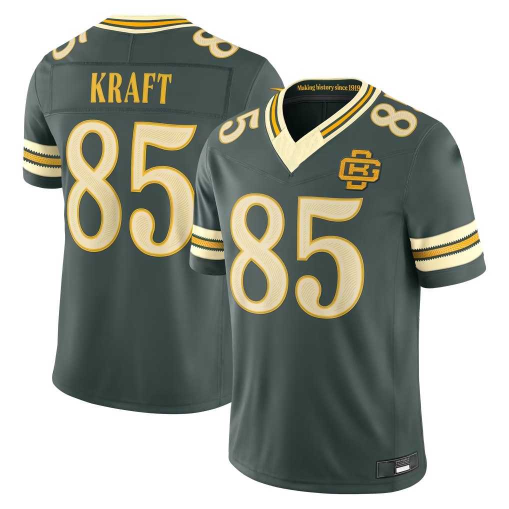 Johmsee GB.Packers #85 Tucker Kraft Green 2026 Rivalries Collection Limited Stitched Jerseys