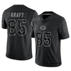 Johmsee GB.Packers #85 Tucker Kraft Player Black RFLCTV Limited Stitched Jerseys