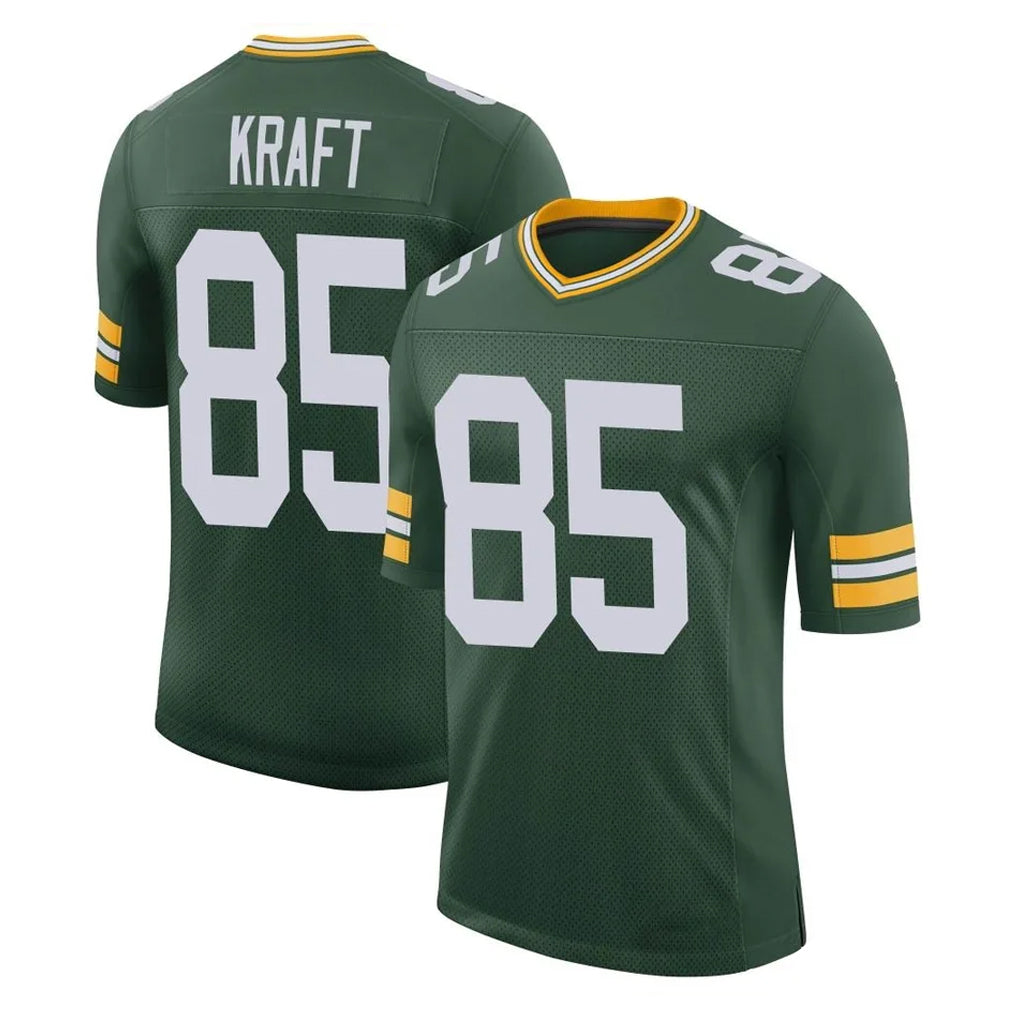 Johmsee GB.Packers #85 Tucker Kraft Player Green Limited Classic Home Game Stitched Jerseys