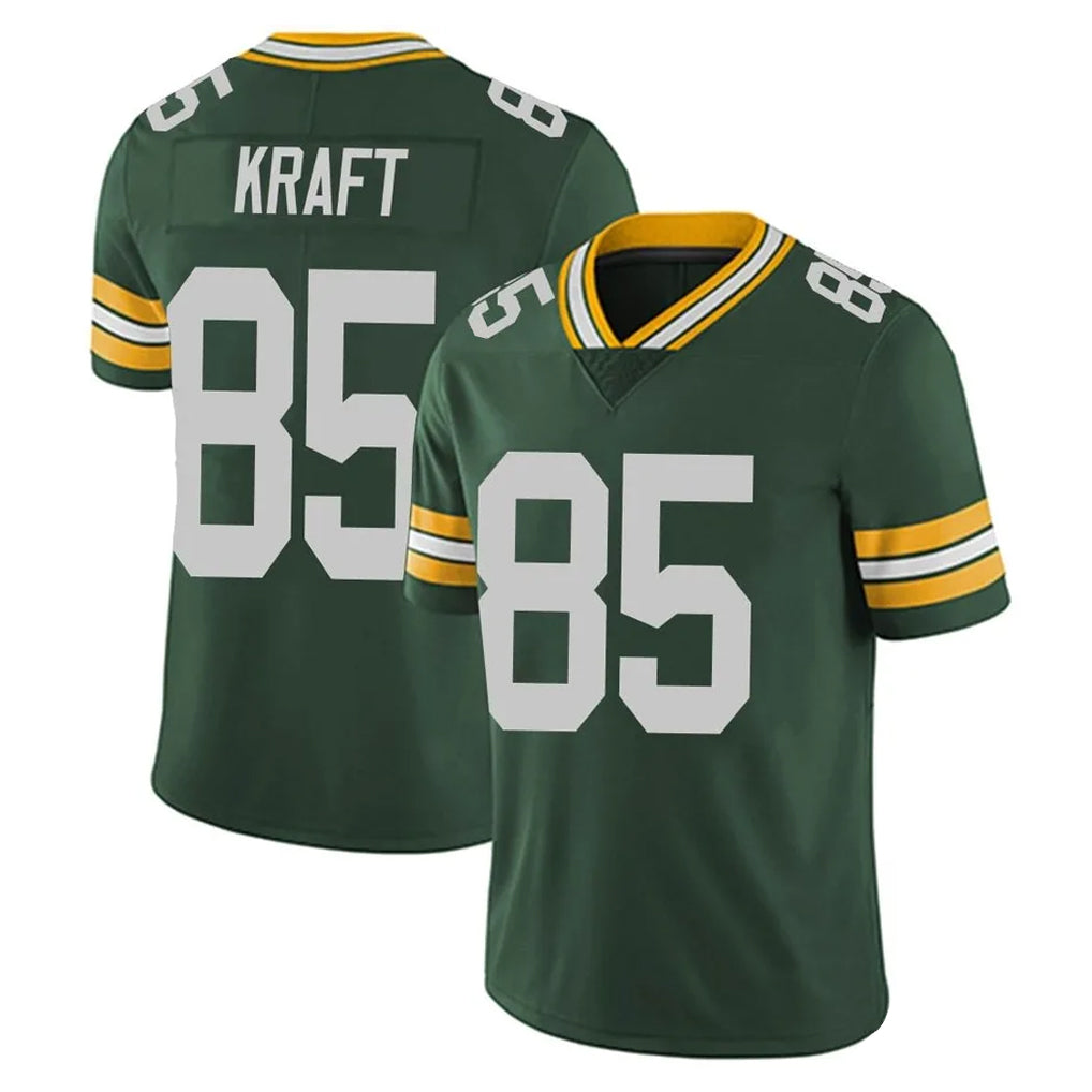 Johmsee GB.Packers #85 Tucker Kraft Player Green Vapor Untouchable Limited Home Game Stitched Jerseys