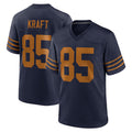 Johmsee GB.Packers #85 Tucker Kraft Player Navy The 1923 Classic Game Stitched Jersey