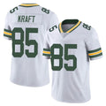Johmsee GB.Packers #85 Tucker Kraft Player White Vapor Untouchable Limited Home Game Stitched Jerseys