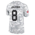 Johmsee GB.Packers #8 Josh Jacobs Player Limited Arctic Camo Salute to Service Stitched Jerseys