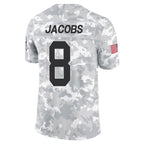 Johmsee GB.Packers #8 Josh Jacobs Player Limited Arctic Camo Salute to Service Stitched Jerseys