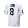 Johmsee GB.Packers #8 Josh Jacobs Player White Home Game Stitched Jerseys