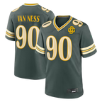 Johmsee GB.Packers #90 Lukas Van Ness Green 2026 Rivalries Collection Game Stitched Jerseys