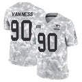 Johmsee GB.Packers #90 Lukas Van Ness Player Arctic Camo Salute To Service Limited Stitched Jerseys