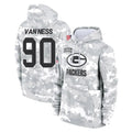 Johmsee GB.Packers #90 Lukas Van Ness Player Arctic Camo Salute to Service Hoodies Limited Game Stitched Jerseys