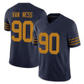 Johmsee GB.Packers #90 Lukas Van Ness Player Navy The 1923 Classic Vapor F.U.S.E. Home Game Stitched Jerseys