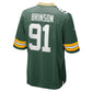 GB.Packers #91 Warren Brinson Green Team Game Stitched American Football Jerseys