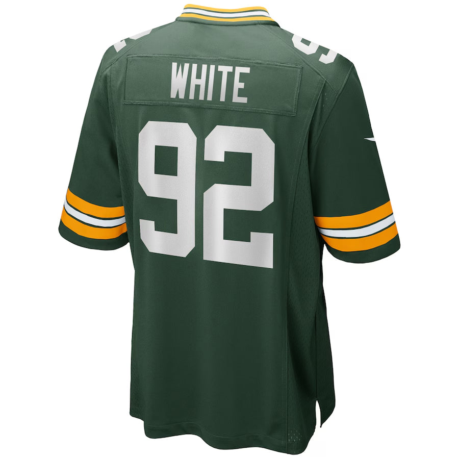 Johmsee GB.Packers #92 Reggie White Player Green Home Game Stitched Jerseys