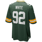 Johmsee GB.Packers #92 Reggie White Player Green Home Game Stitched Jerseys