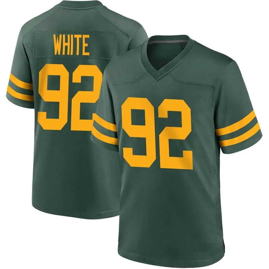 Johmsee  GB.Packers #92 Reggie White Player Limited Green Alternate Vapor Stitched Jerseys