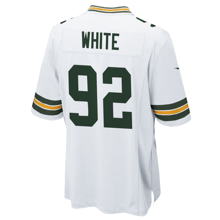 Johmsee GB.Packers #92 Reggie White Player White Home Game Stitched Jerseys