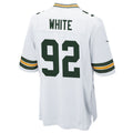 Johmsee GB.Packers #92 Reggie White Player White Home Game Stitched Jerseys