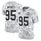Johmsee GB.Packers #95 Devonte Wyatt Player Arctic Camo Salute To Service Limited Stitched Jerseys