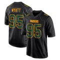 Johmsee GB.Packers #95 Devonte Wyatt Player Black Fashion Home Game Stitched Jerseys