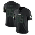 Johmsee GB.Packers #95 Devonte Wyatt Player Black Impact Limited Home Game Stitched Jerseys