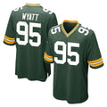Johmsee GB.Packers #95 Devonte Wyatt Player Green Home Game Stitched Jerseys