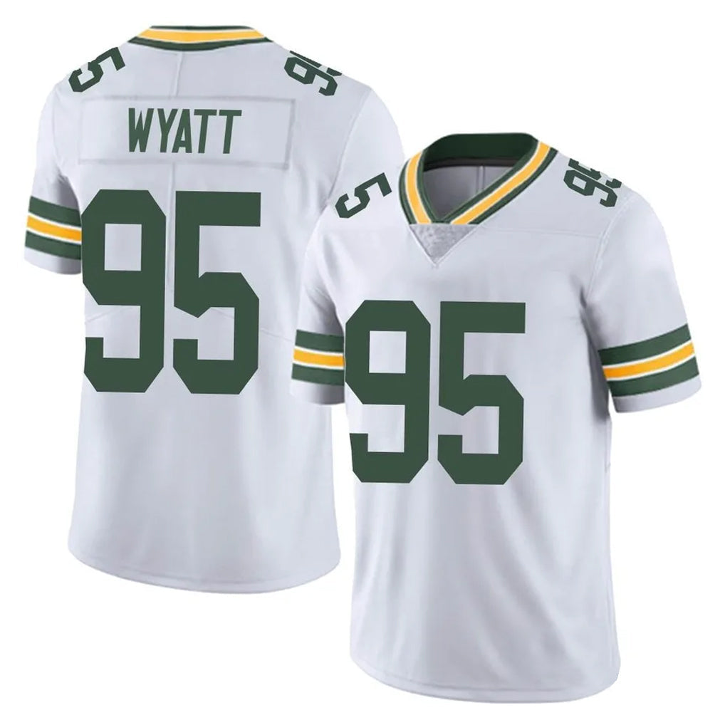 Johmsee GB.Packers #95 Devonte Wyatt Player White Vapor Untouchable Limited Home Game Stitched Jerseys