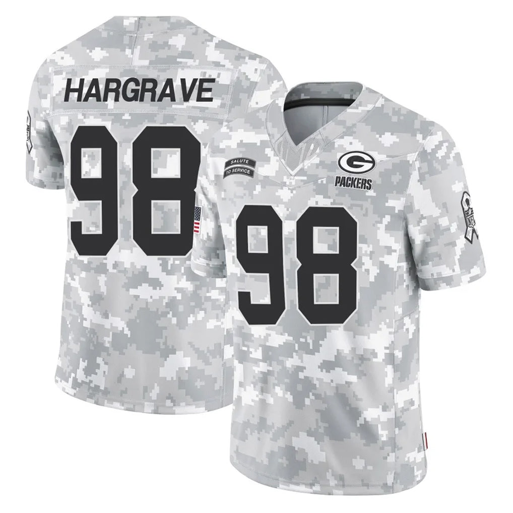 Johmsee GB.Packers #98 Javon Hargrave Player Arctic Camo Salute To Service Limited Stitched Jerseys