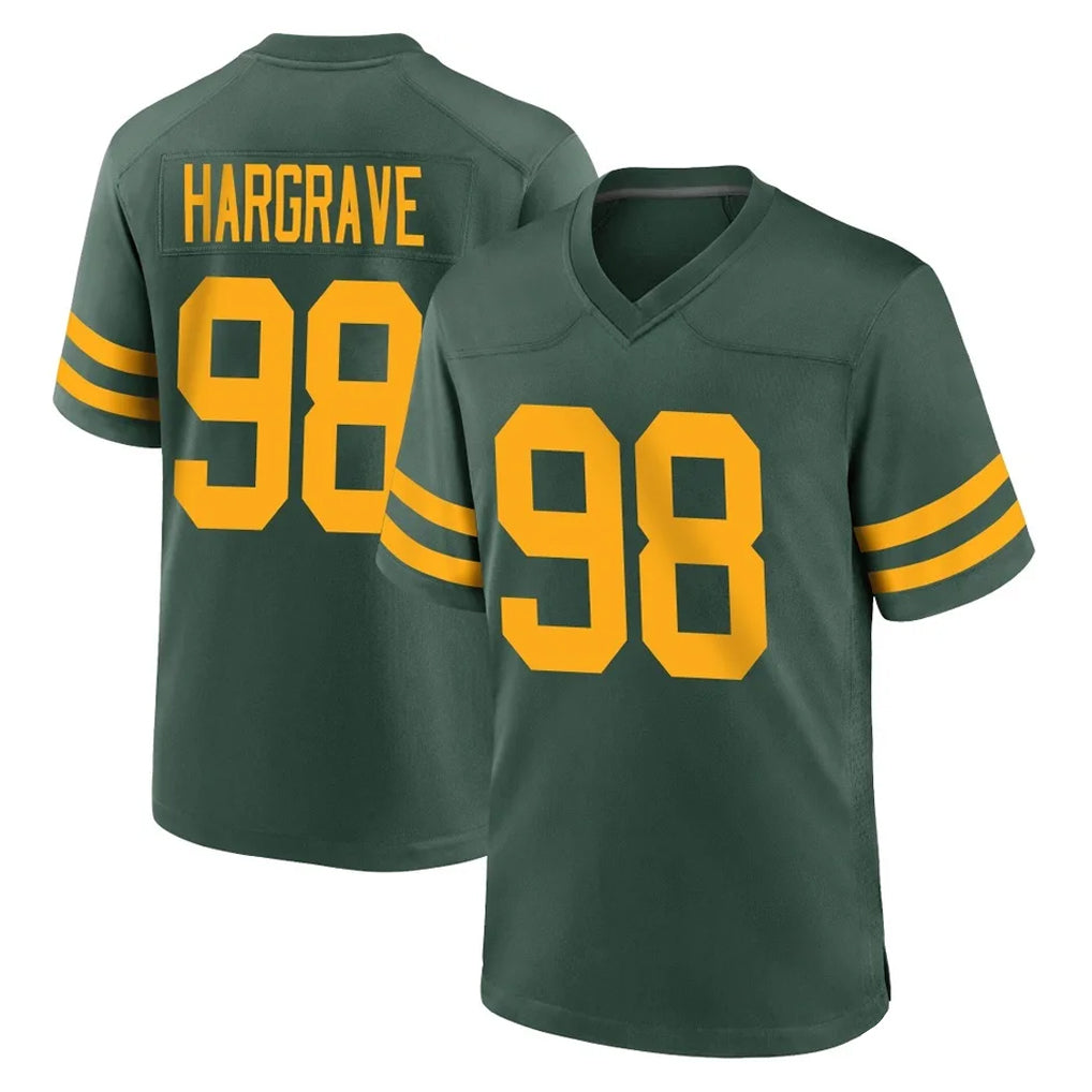 Johmsee GB.Packers #98 Javon Hargrave Player Green Alternate Home Game Stitched Jerseys