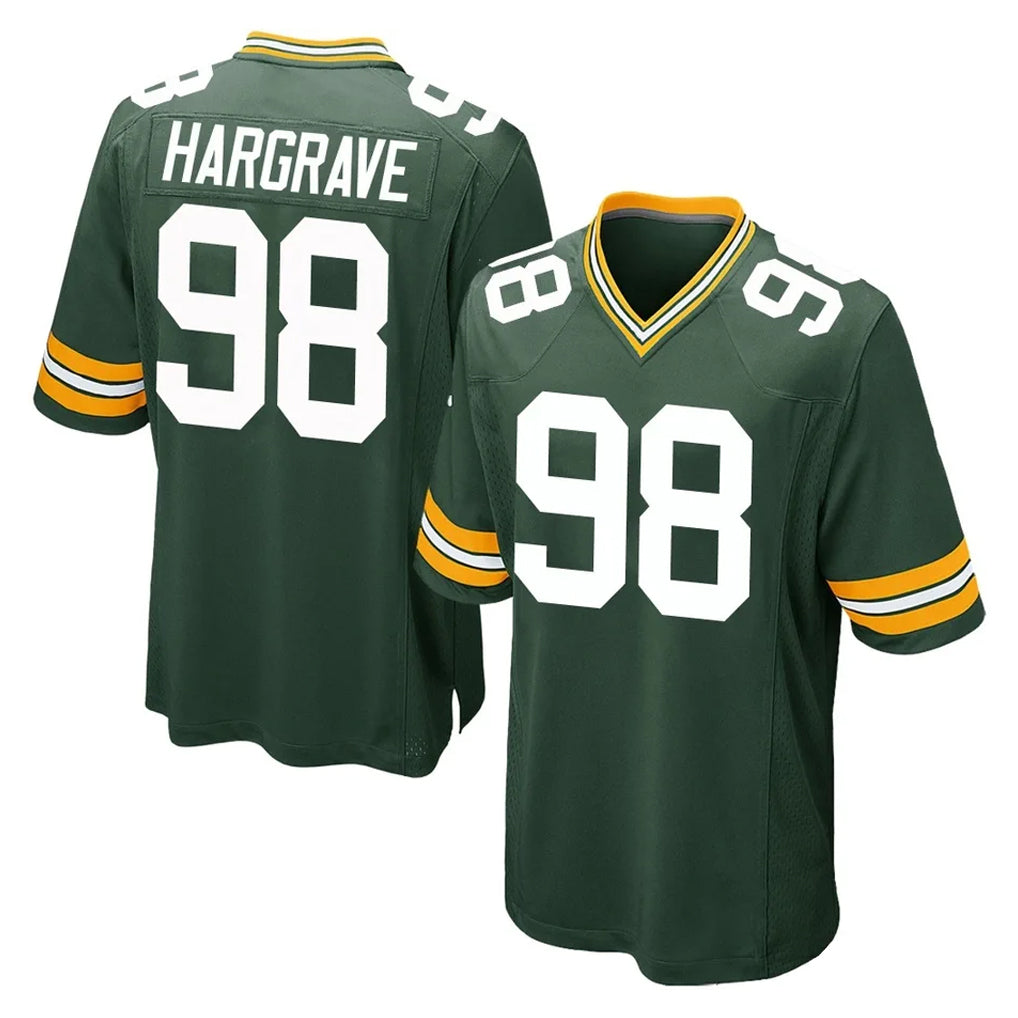 Johmsee GB.Packers #98 Javon Hargrave Player Green Home Game Stitched Jerseys