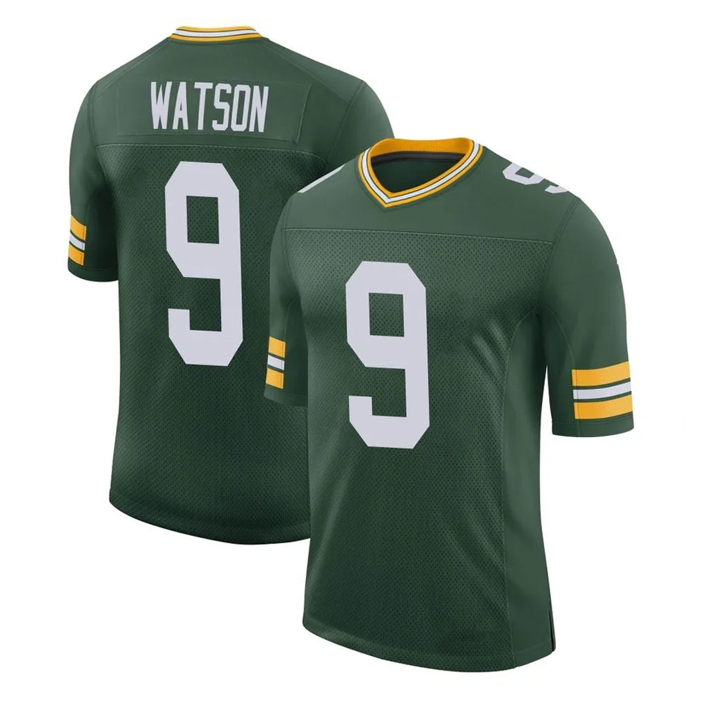 Johmsee GB.Packers #9 Christian Watson Player Green Limited Classic Home Game Stitched Jerseys