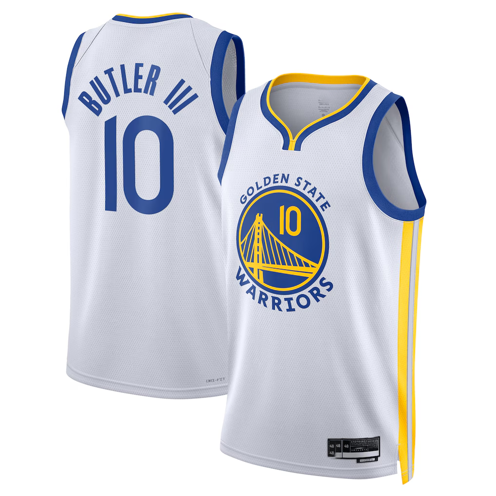 Johmsee G.State Warriors #10 Jimmy Butler III White Swingman Jerseys - Association Edition