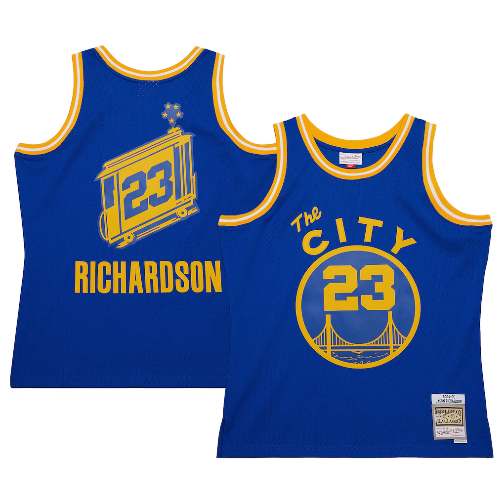 Johmsee G.State Warriors #23 Jason Richardson Mitchell & Ness Royal 200405 Hardwood Classics Swingman Jerseys