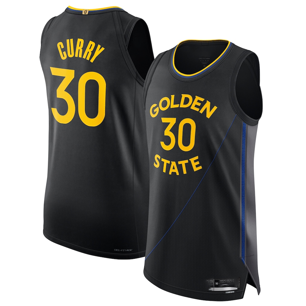 Johmsee G.State Warriors #30 Stephen Curry Black 202425 Authentic Jerseys - Statement Edition