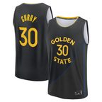 Johmsee G.State Warriors #30 Stephen Curry Black Fast Break Replica Player Jerseys - Statement Edition