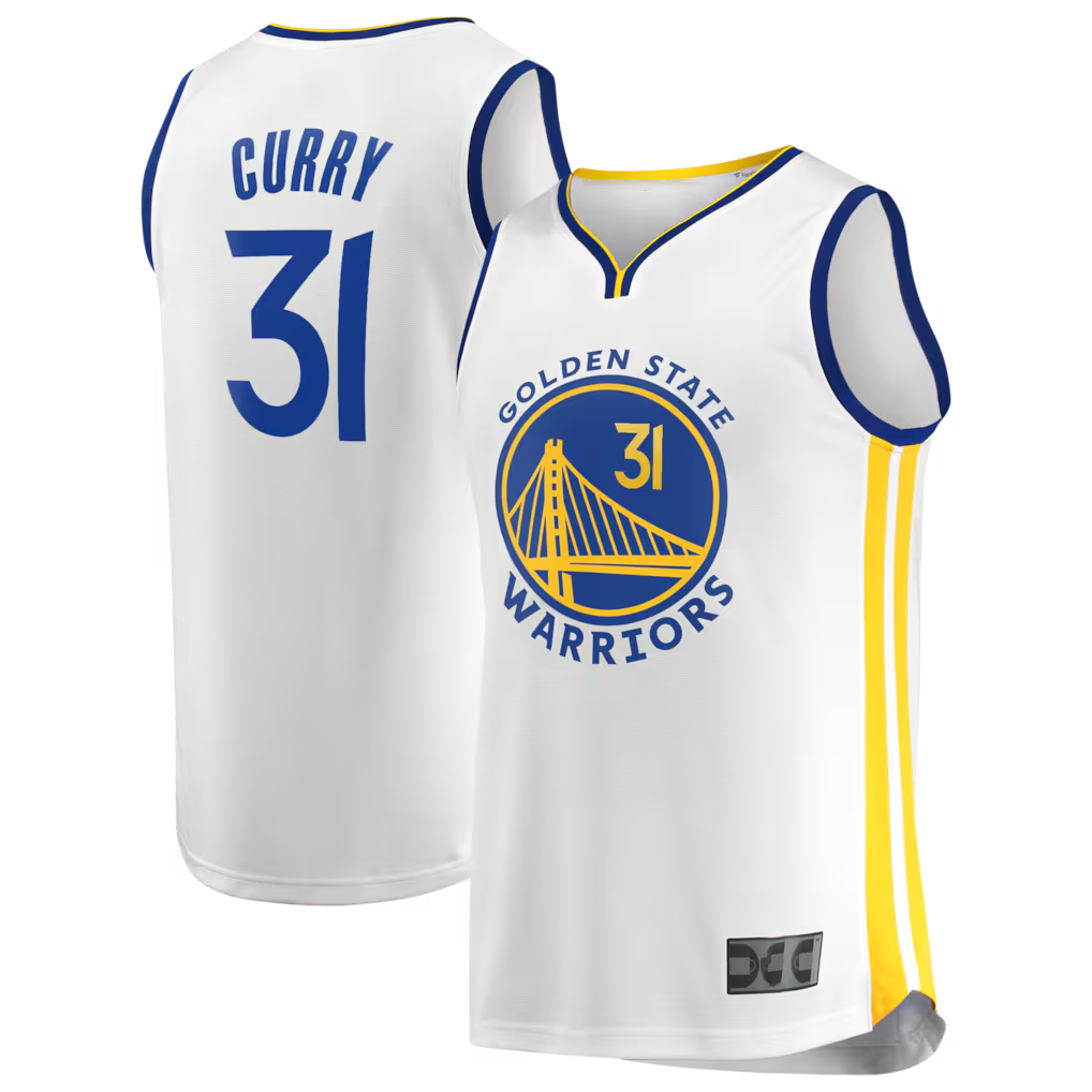 Johmsee G.State Warriors #31 Seth Curry White Fast Break Replica Player Jerseys - Association Edition