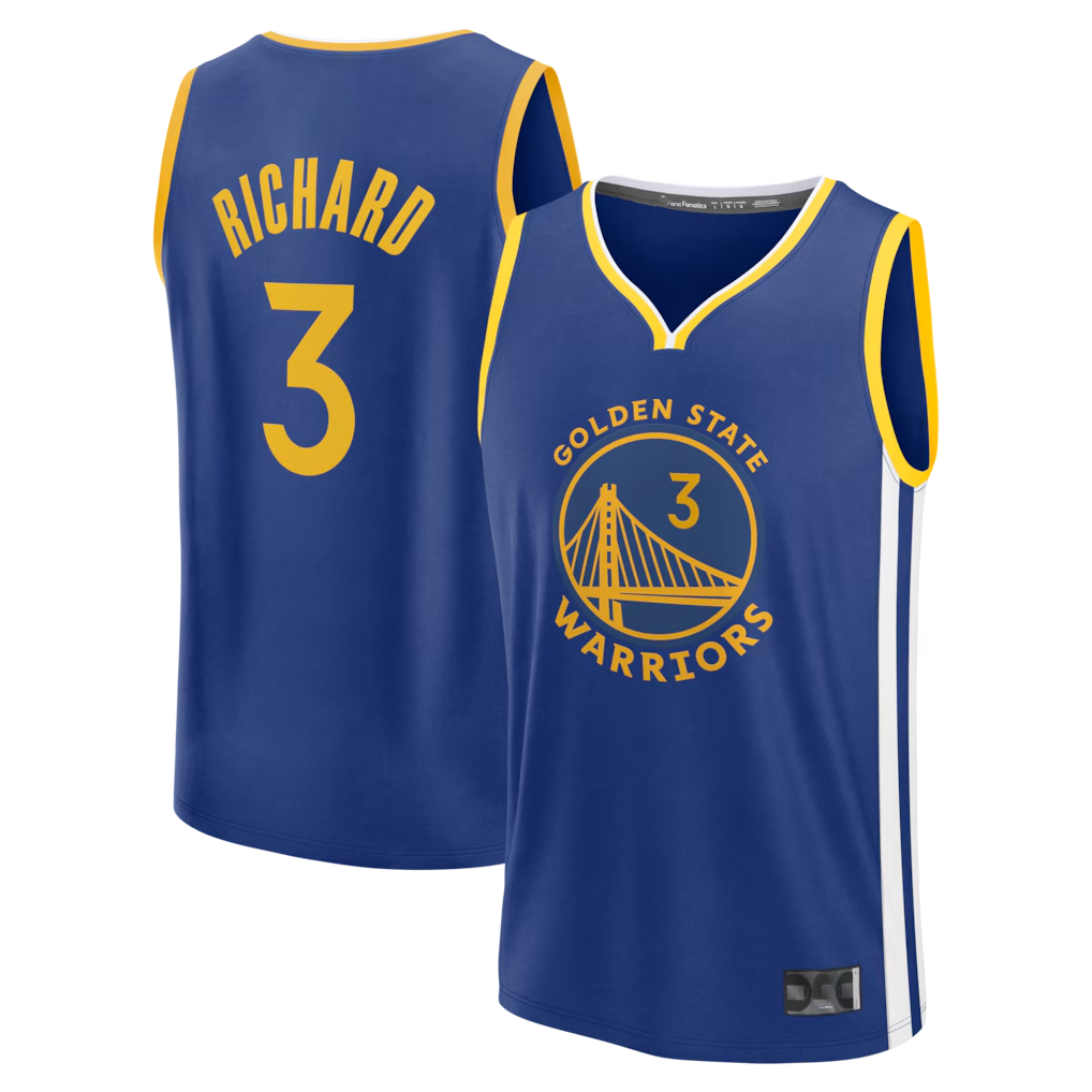 Johmsee G.State Warriors #3 Will Richard Blue Fast Break Replica Jerseys - Icon Edition