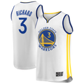 Johmsee G.State Warriors #3 Will Richard White Fast Break Replica Player Jerseys - Association Edition