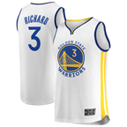Johmsee G.State Warriors #3 Will Richard White Fast Break Replica Player Jerseys - Association Edition
