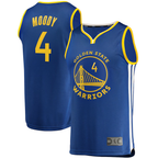 Johmsee G.State Warriors #4 Moses Moody Royal Fast Break Replica Jerseys - Icon Edition