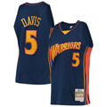 Johmsee G.State Warriors #5 Baron Davis Mitchell & Ness Navy 200607 Hardwood Classics Swingman Jerseys