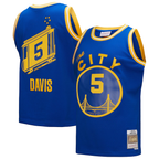 Johmsee G.State Warriors #5 Baron Davis Mitchell & Ness Royal Hardwood Classics 200405 Swingman Jerseys